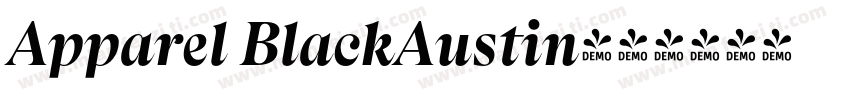 Apparel BlackAustin字体转换